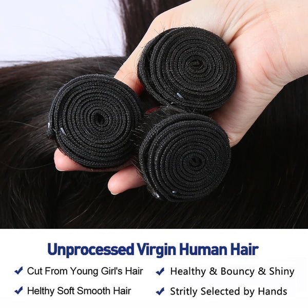 Addictive Brazilian Bone Straight Human Hair 3 4 Bundles Raw Virgin Remy Hair Extensions Double Weft Wholesale 30 34 Inch Bundle